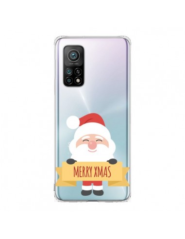 Coque Xiaomi Mi 10T / 10T Pro Père Noël Merry Christmas transparente - Nico