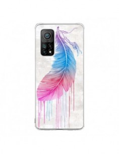 Coque Xiaomi Mi 10T / 10T Pro Plume arc-en-ciel - Rachel...
