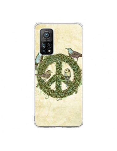 Coque Xiaomi Mi 10T / 10T Pro Peace And Love Nature Oiseaux - Rachel Caldwell