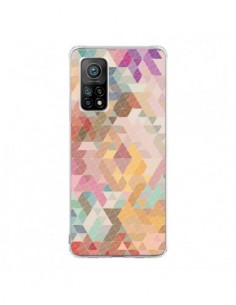 Coque Xiaomi Mi 10T / 10T Pro Azteque Pattern Triangles -...