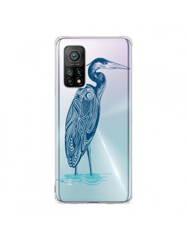 Coque Xiaomi Mi 10T / 10T Pro Heron Blue Oiseau Transparente - Rachel Caldwell