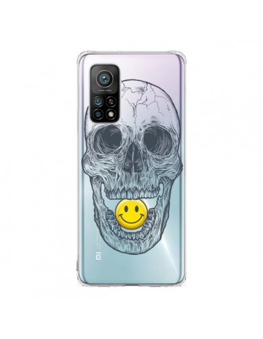 Coque Xiaomi Mi 10T / 10T Pro Tête de Mort Smiley Transparente - Rachel Caldwell