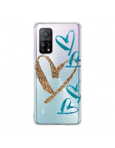 Coque Xiaomi Mi 10T / 10T Pro Coeurs Heart Love Amour Transparente - Sylvia Cook