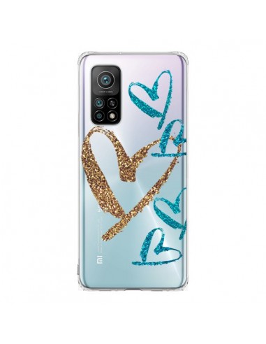 Coque Xiaomi Mi 10T / 10T Pro Coeurs Heart Love Amour Transparente - Sylvia Cook