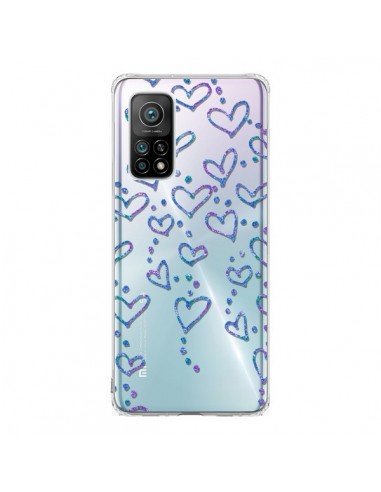 Coque Xiaomi Mi 10T / 10T Pro Floating hearts coeurs flottants Transparente - Sylvia Cook