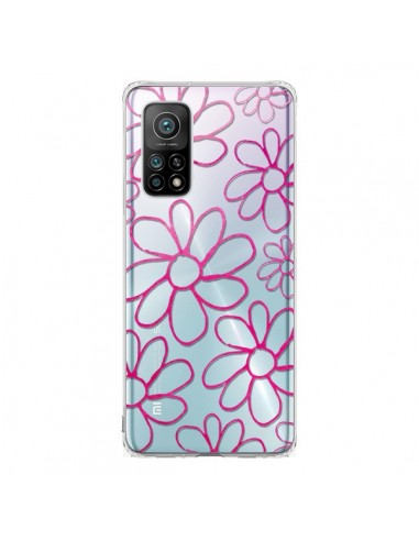 Coque Xiaomi Mi 10T / 10T Pro Flower Garden Pink Fleur Transparente - Sylvia Cook