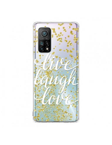 Coque Xiaomi Mi 10T / 10T Pro Live, Laugh, Love, Vie, Ris, Aime Transparente - Sylvia Cook