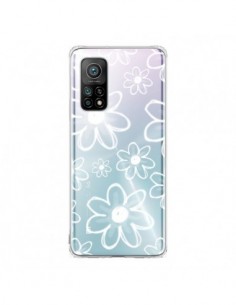 Coque Xiaomi Mi 10T / 10T Pro Mandala Blanc White Flower...