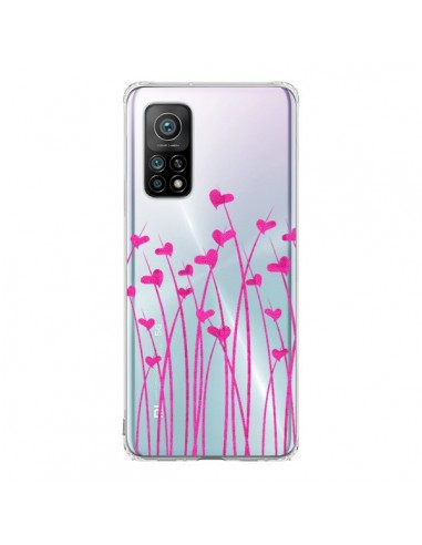 Coque Xiaomi Mi 10T / 10T Pro Love in Pink Amour Rose Fleur Transparente - Sylvia Cook