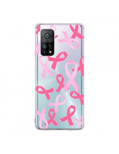 Coque Xiaomi Mi 10T / 10T Pro Pink Ribbons Ruban Rose Transparente - Sylvia Cook