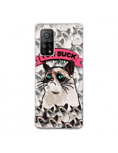 Coque Xiaomi Mi 10T / 10T Pro Chat Grumpy Cat - You Suck - Sara Eshak