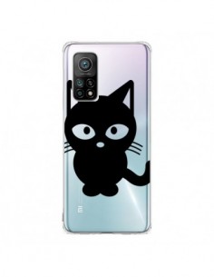Coque Xiaomi Mi 10T / 10T Pro Chat Noir Cat Transparente...