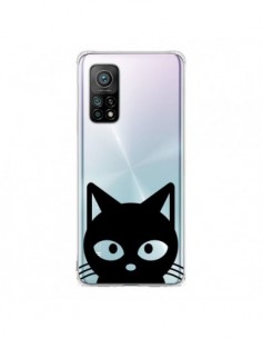 Coque Xiaomi Mi 10T / 10T Pro Tête Chat Noir Cat...