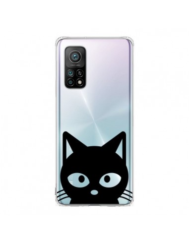 Coque Xiaomi Mi 10T / 10T Pro Tête Chat Noir Cat Transparente - Yohan B.