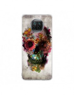 Coque Xiaomi Mi 10T Lite Skull Flower Tête de Mort - Ali...