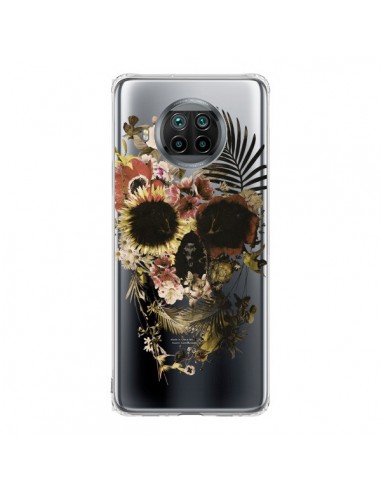 Coque Xiaomi Mi 10T Lite Garden Skull Tête de Mort Transparente - Ali Gulec
