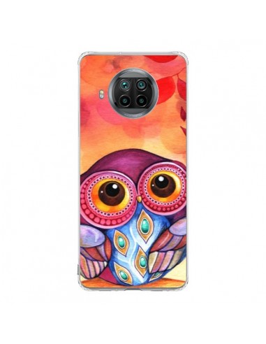 Coque Xiaomi Mi 10T Lite Chouette Feuilles Automne - Annya Kai