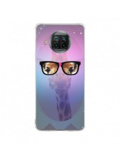 Coque Xiaomi Mi 10T Lite Girafe Geek à Lunettes - Aurelie...