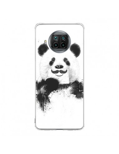 Coque Xiaomi Mi 10T Lite Funny Panda Moustache Movember - Balazs Solti