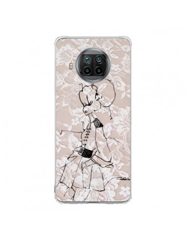 Coque Xiaomi Mi 10T Lite Croquis Dentelle Femme Fashion Mode - Cécile