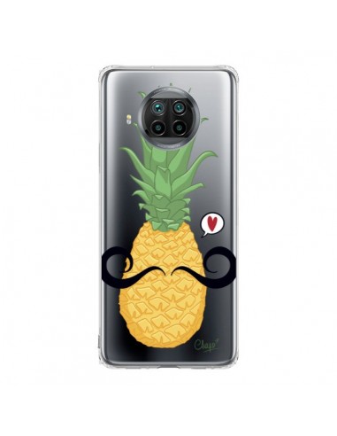 Coque Xiaomi Mi 10T Lite Ananas Moustache Transparente - Chapo