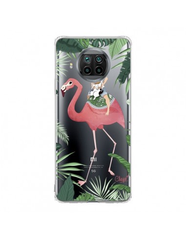 Coque Xiaomi Mi 10T Lite Lolo Love Flamant Rose Chien Transparente - Chapo