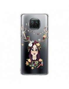Coque Xiaomi Mi 10T Lite Christmas Girl Femme Noel Bois...