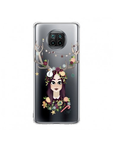 Coque Xiaomi Mi 10T Lite Christmas Girl Femme Noel Bois Cerf Transparente - Chapo