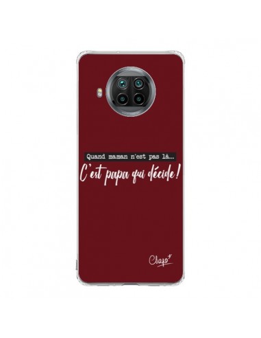 Coque Xiaomi Mi 10T Lite C'est Papa qui Décide Rouge Bordeaux - Chapo