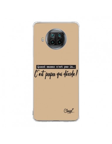 Coque Xiaomi Mi 10T Lite C'est Papa qui Décide Beige - Chapo