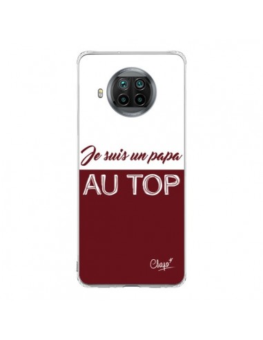 Coque Xiaomi Mi 10T Lite Je suis un Papa au Top Rouge Bordeaux - Chapo