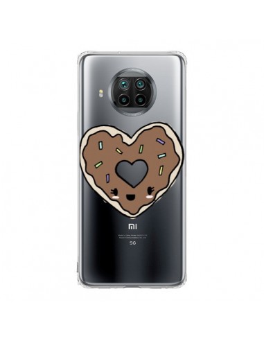 Coque Xiaomi Mi 10T Lite Donuts Heart Coeur Chocolat Transparente - Claudia Ramos