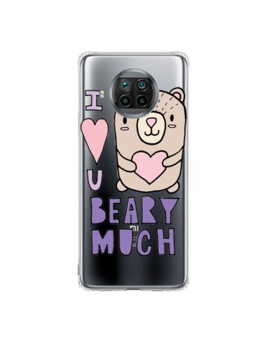 Coque Xiaomi Mi 10T Lite I Love You Beary Much Nounours Transparente - Claudia Ramos