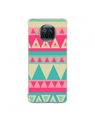 Coque Xiaomi Mi 10T Lite Azteque Rose Vert - Eleaxart