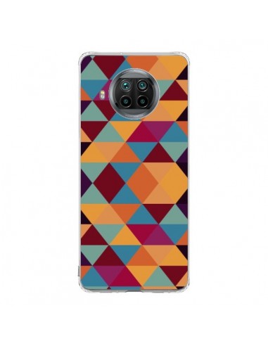 Coque Xiaomi Mi 10T Lite Azteque Triangle Orange - Eleaxart