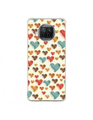 Coque Xiaomi Mi 10T Lite Coeurs Color_s - Eleaxart