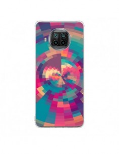 Coque Xiaomi Mi 10T Lite Spirales de Couleurs Rose Violet...