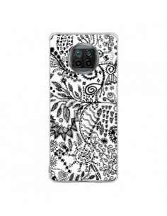 Coque Xiaomi Mi 10T Lite Azteque Blanc et Noir - Eleaxart