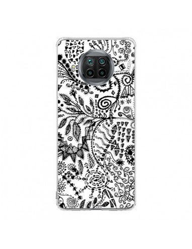 Coque Xiaomi Mi 10T Lite Azteque Blanc et Noir - Eleaxart