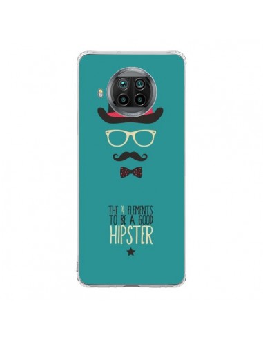 Coque Xiaomi Mi 10T Lite Chapeau, Lunettes, Moustache, Noeud Papillon To Be a Good Hipster - Eleaxart