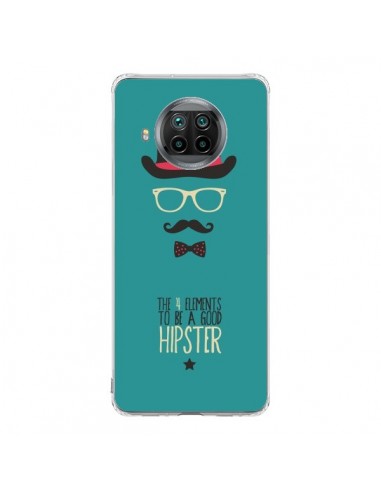Coque Xiaomi Mi 10T Lite Chapeau, Lunettes, Moustache, Noeud Papillon To Be a Good Hipster - Eleaxart
