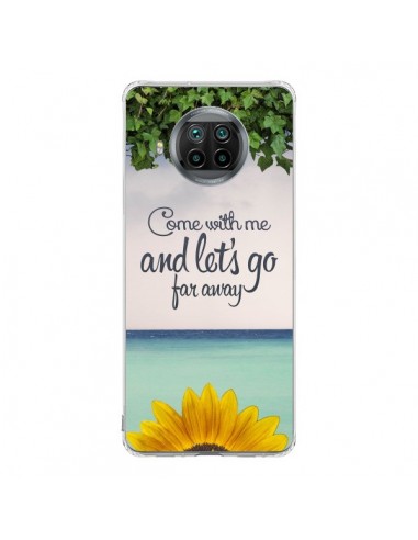 Coque Xiaomi Mi 10T Lite Let's Go Far Away Flower Fleur Tournesol - Eleaxart