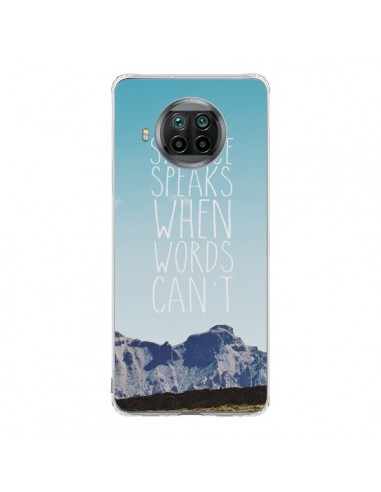 Coque Xiaomi Mi 10T Lite Silence speaks when words can't paysage - Eleaxart