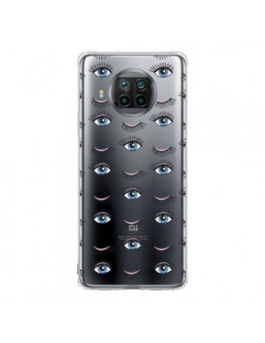 Coque Xiaomi Mi 10T Lite Eyes Oeil Yeux Bleus Mosaïque Transparente -  Léa Clément