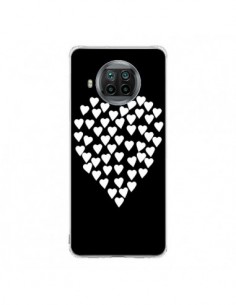 Coque Xiaomi Mi 10T Lite Coeur en coeurs blancs - Project M