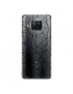 Coque Xiaomi Mi 10T Lite Lignes Grilles Triangles Full...