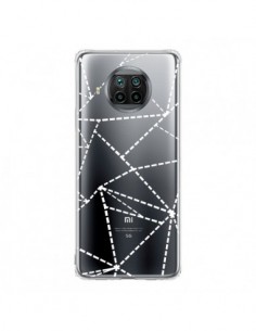 Coque Xiaomi Mi 10T Lite Lignes Points Abstract Blanc...
