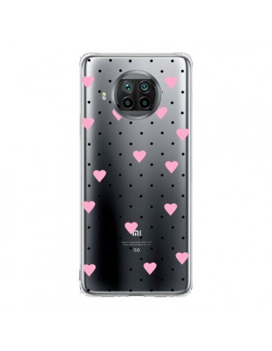 Coque Xiaomi Mi 10T Lite Point Coeur Rose Pin Point Heart Transparente - Project M