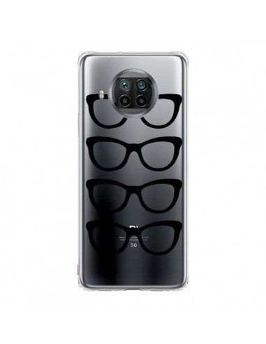 Coque Xiaomi Mi 10T Lite Sunglasses Lunettes Soleil Noir Transparente - Project M