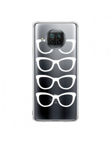 Coque Xiaomi Mi 10T Lite Sunglasses Lunettes Soleil Blanc Transparente - Project M